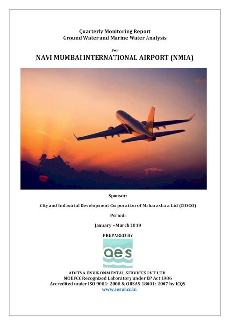 cidco navi mumbai 2019|ENVIRONMENTAL COMPLIANCE MONITORING REPORT for .